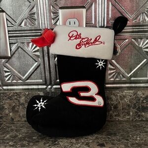 Collector Dale Earnhardt Black and White Stocking